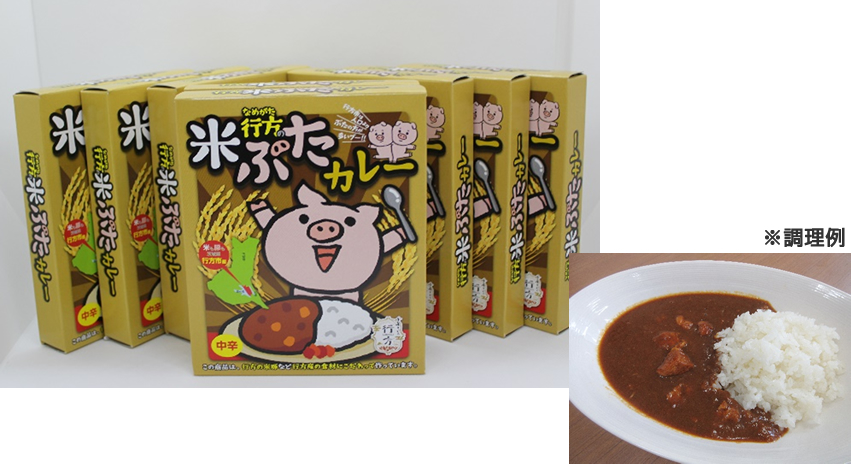 行方の米ぶたカレー